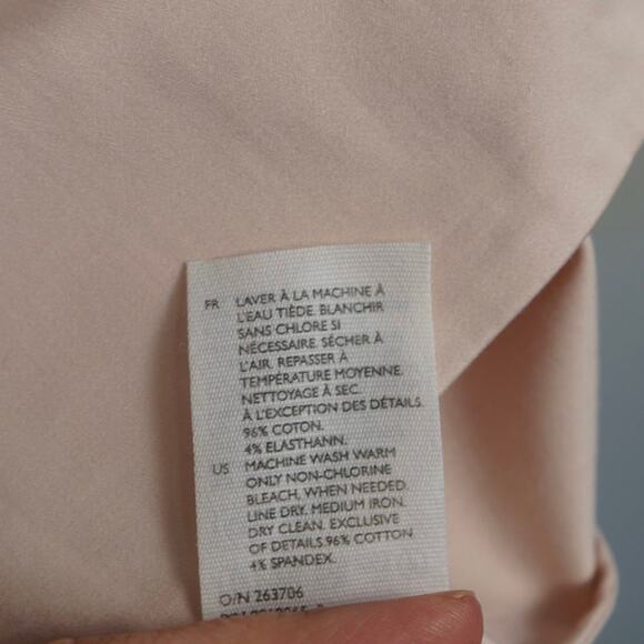 COS Long Sleeve Open Back Dress Pink Women Size 12 - Picture 7 of 7